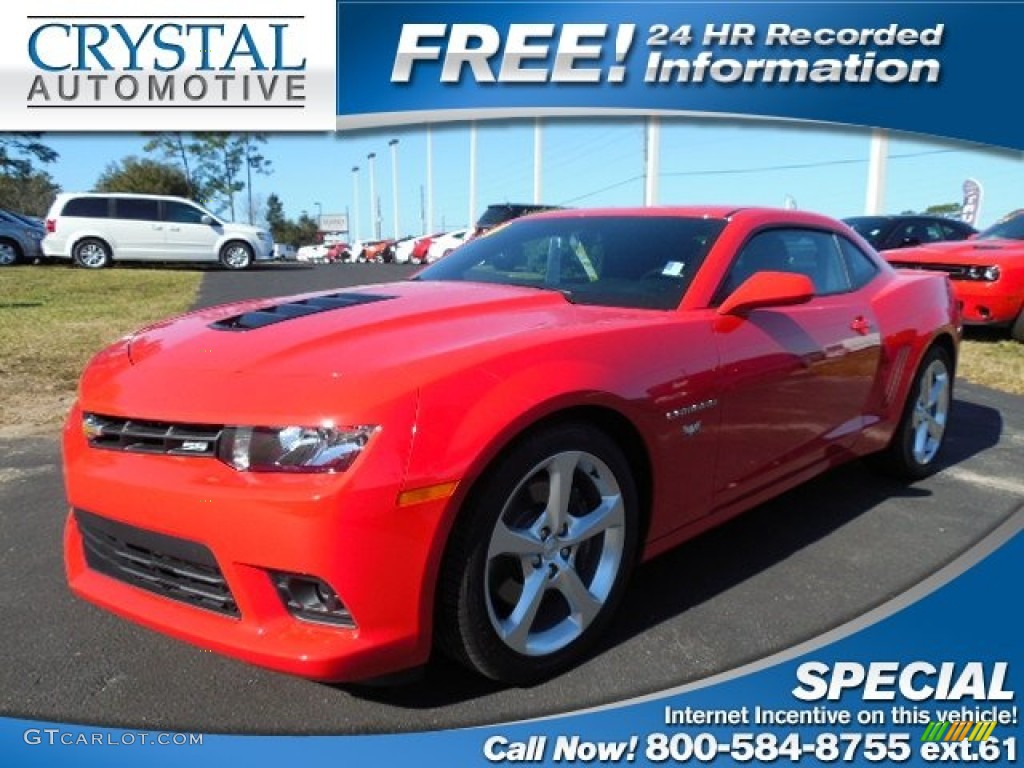 2014 Camaro SS Coupe - Red Hot / Black photo #1
