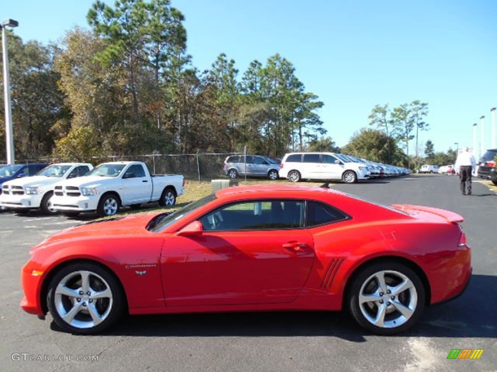 2014 Camaro SS Coupe - Red Hot / Black photo #2