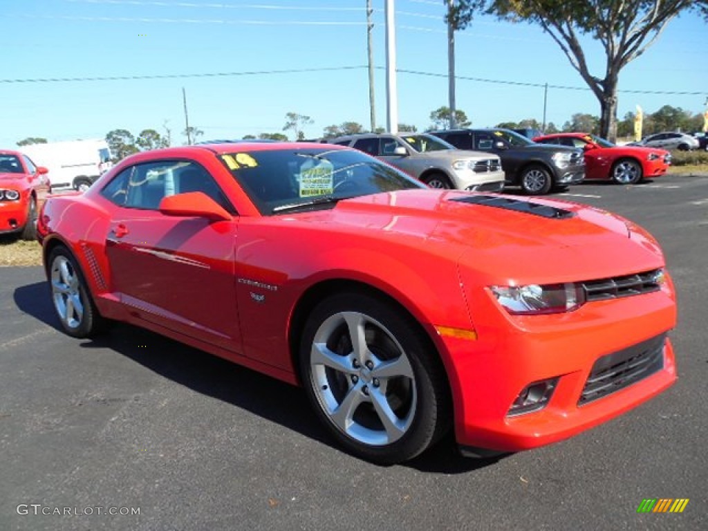 2014 Camaro SS Coupe - Red Hot / Black photo #10