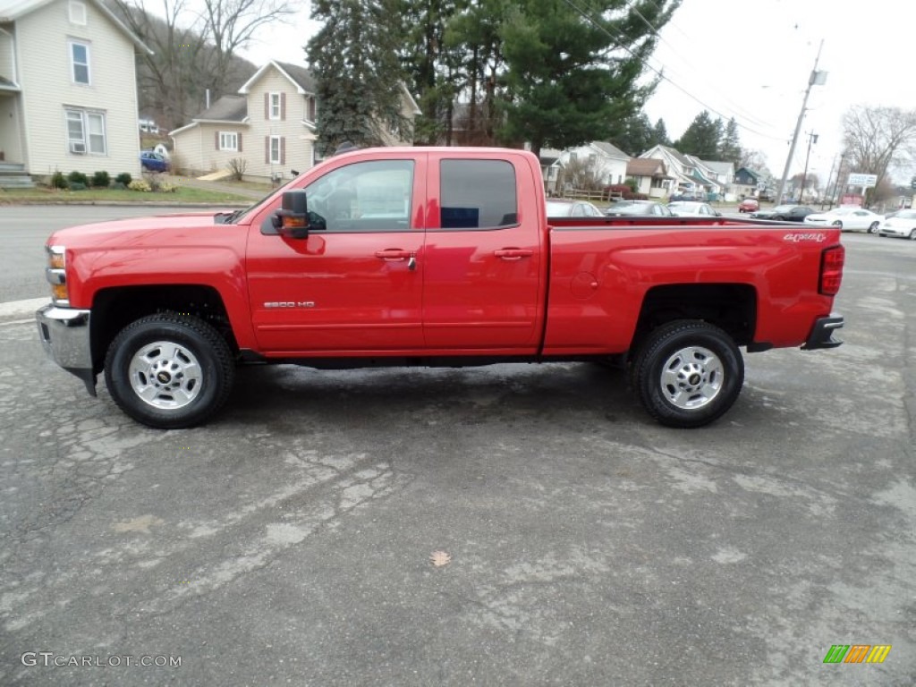 Victory Red 2015 Chevrolet Silverado 2500HD LT Double Cab 4x4 Exterior Photo #99541544