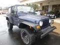 2000 Patriot Blue Pearl Jeep Wrangler Sport 4x4  photo #8