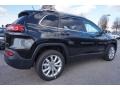 2015 Brilliant Black Crystal Pearl Jeep Cherokee Limited  photo #3