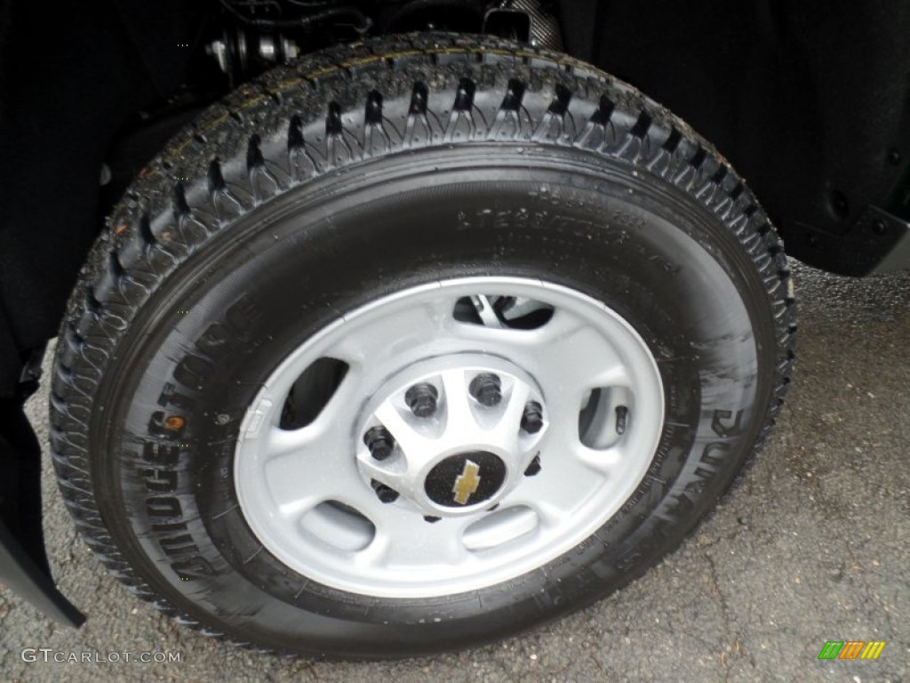 2015 Silverado 2500HD WT Crew Cab 4x4 - Rainforest Green Metallic / Jet Black/Dark Ash photo #9