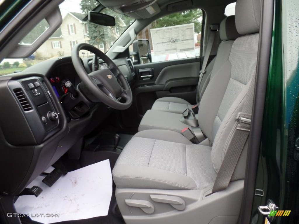 Jet Black/Dark Ash Interior 2015 Chevrolet Silverado 2500HD WT Crew Cab 4x4 Photo #99542880