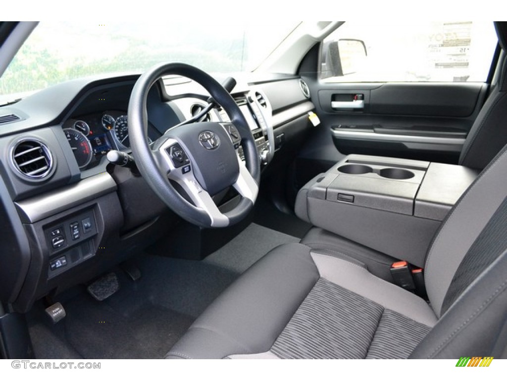 Black Interior 2015 Toyota Tundra SR5 Double Cab 4x4 Photo #99543573