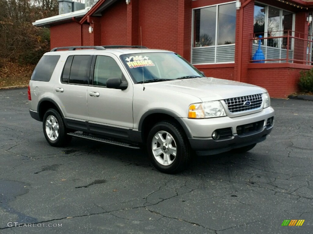 2003 Explorer XLT 4x4 - Mineral Grey Metallic / Graphite Grey photo #8