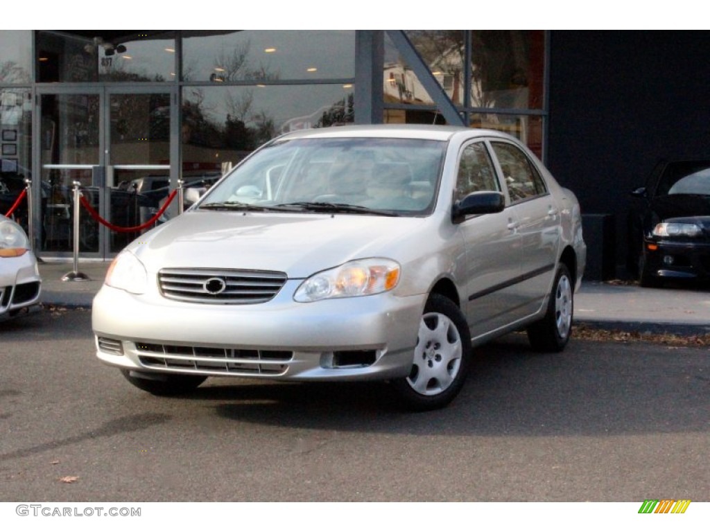 2004 Corolla CE - Moonshadow Gray Metallic / Light Gray photo #3