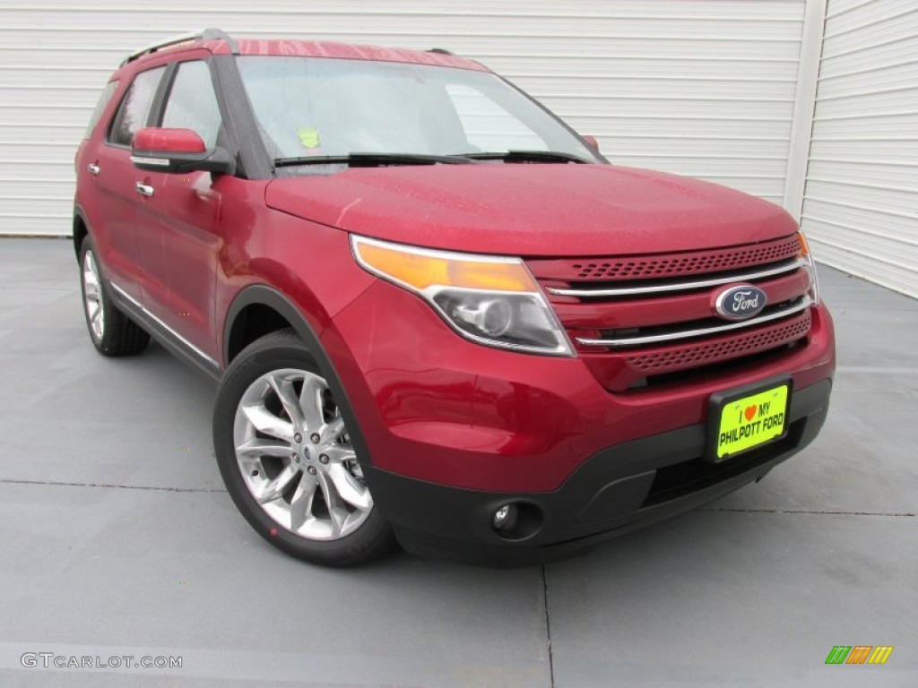 2015 Explorer Limited - Ruby Red / Medium Light Stone photo #1