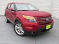 2015 Ruby Red Ford Explorer Limited  photo #1
