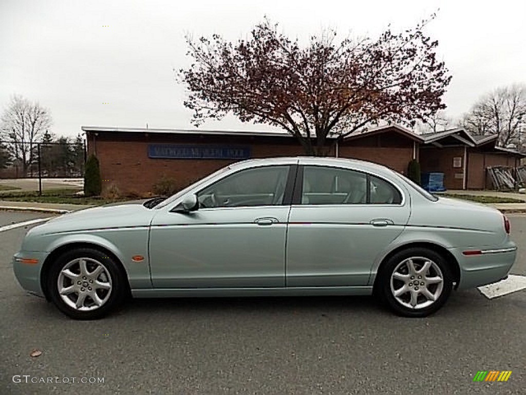 2005 S-Type 4.2 - Seafrost Metallic / Ivory photo #2