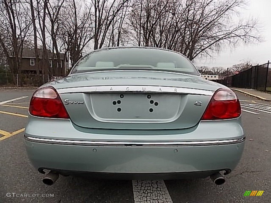 2005 S-Type 4.2 - Seafrost Metallic / Ivory photo #4