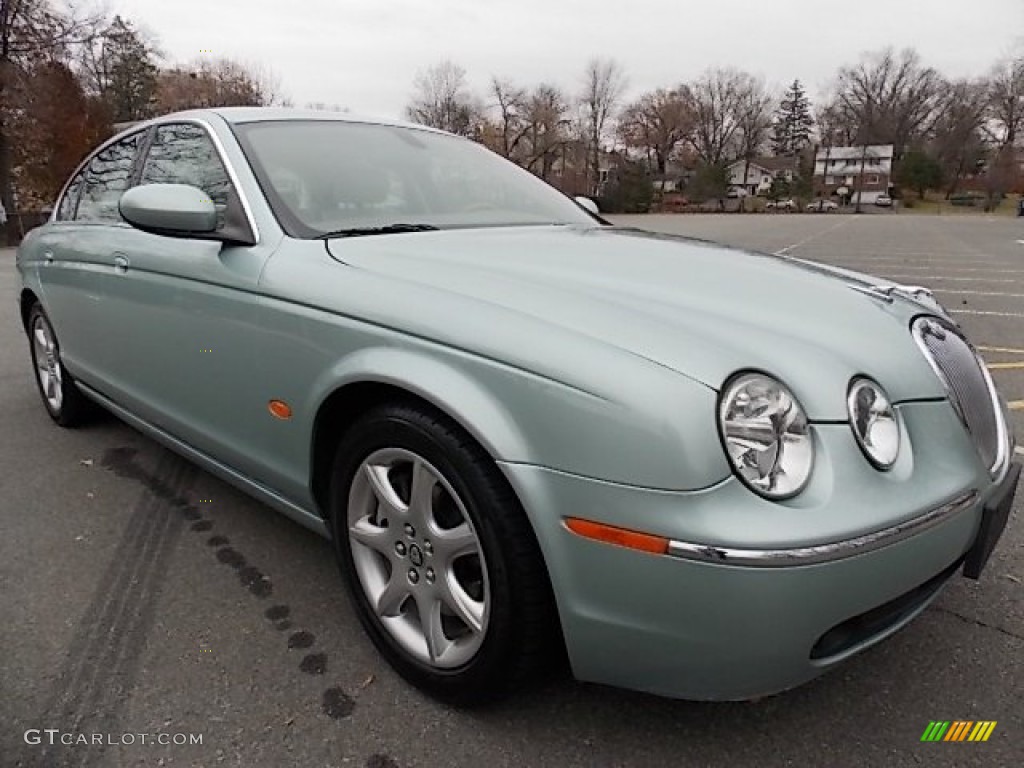 2005 S-Type 4.2 - Seafrost Metallic / Ivory photo #7