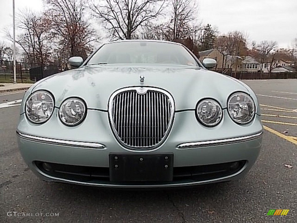2005 S-Type 4.2 - Seafrost Metallic / Ivory photo #8