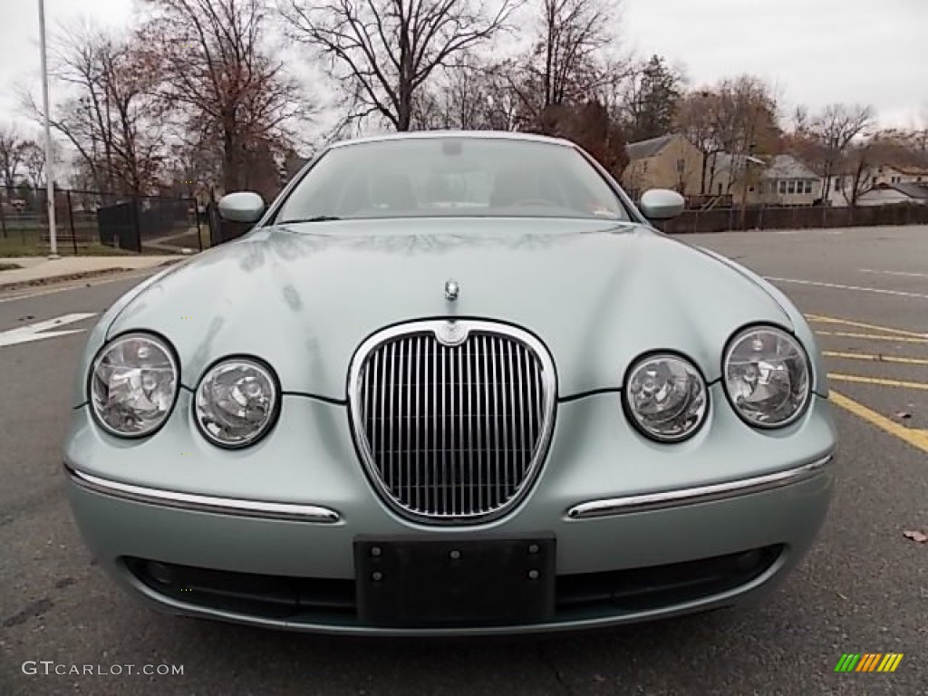 2005 S-Type 4.2 - Seafrost Metallic / Ivory photo #9