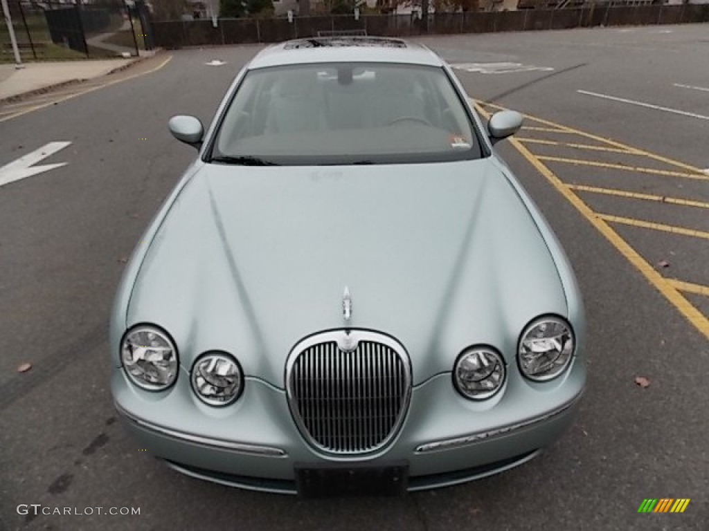 2005 S-Type 4.2 - Seafrost Metallic / Ivory photo #10