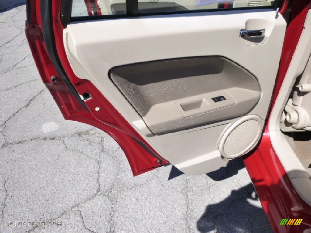 2007 Caliber R/T AWD - Inferno Red Crystal Pearl / Pastel Pebble Beige photo #13