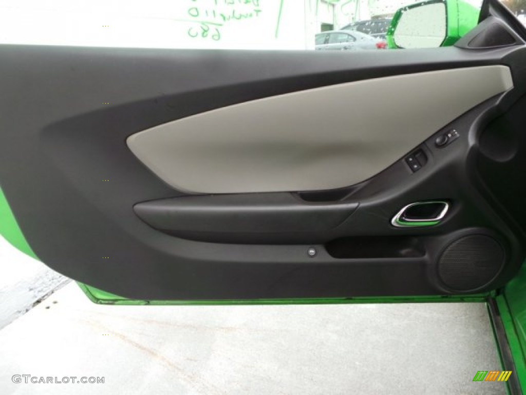 2011 Camaro LS Coupe - Synergy Green Metallic / Black photo #8