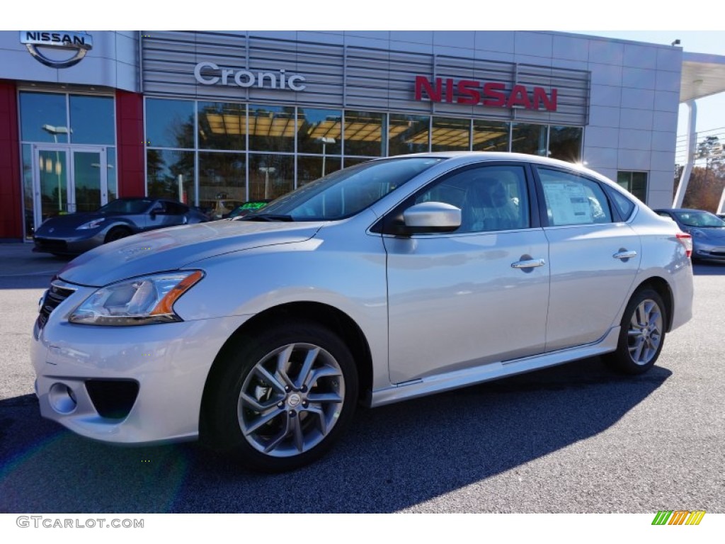 2014 Sentra SR - Brilliant Silver / Charcoal photo #1