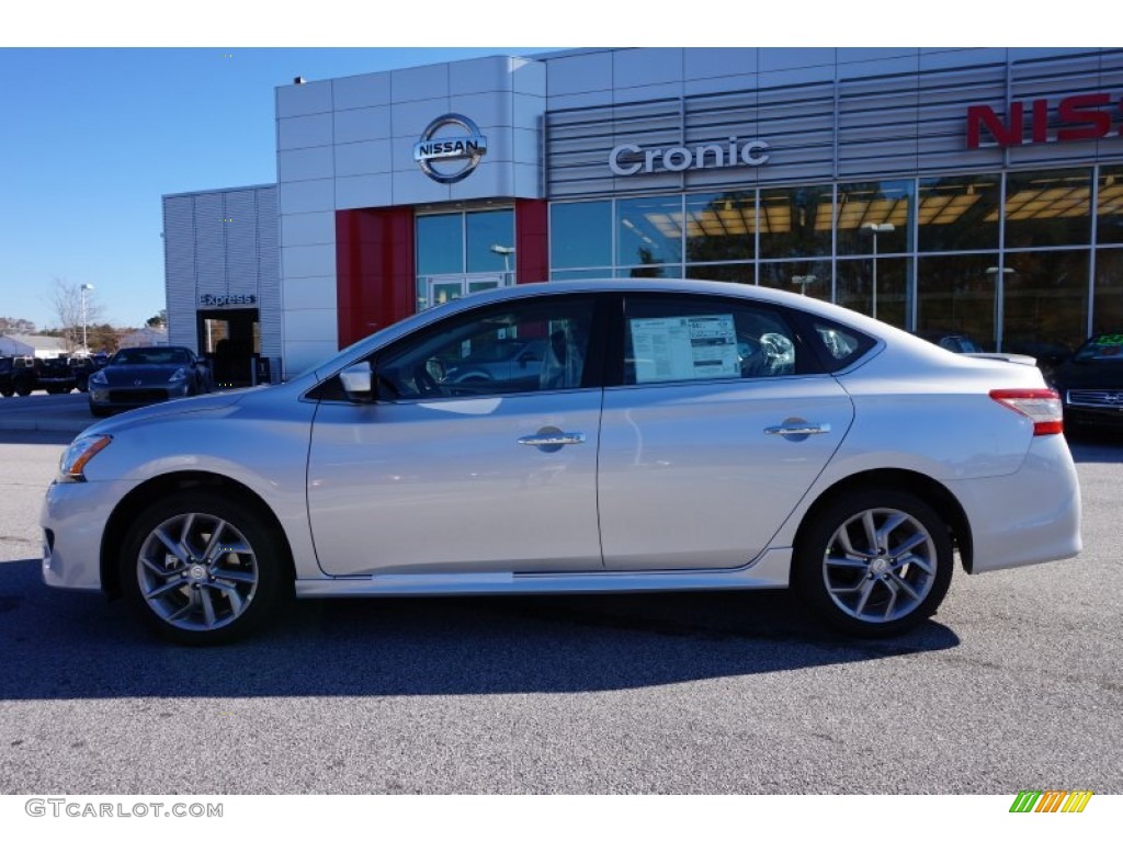 2014 Sentra SR - Brilliant Silver / Charcoal photo #2