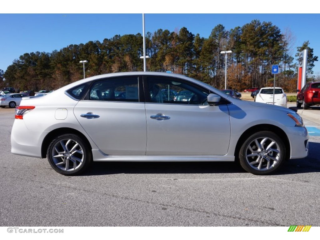 2014 Sentra SR - Brilliant Silver / Charcoal photo #6