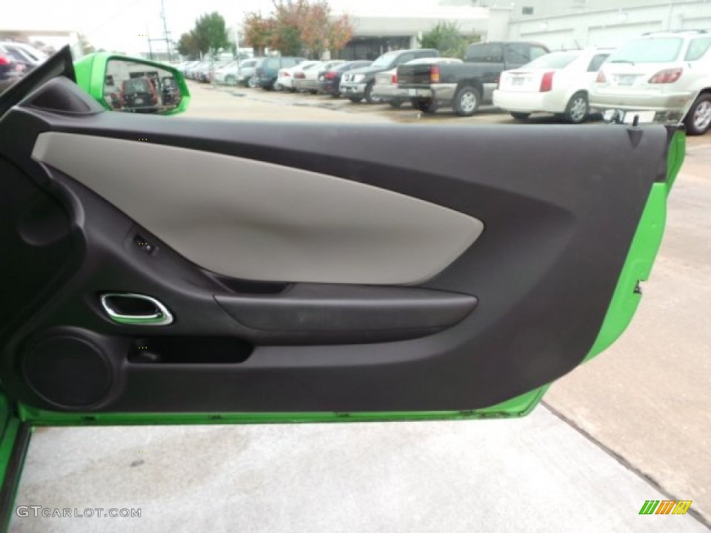 2011 Camaro LS Coupe - Synergy Green Metallic / Black photo #22