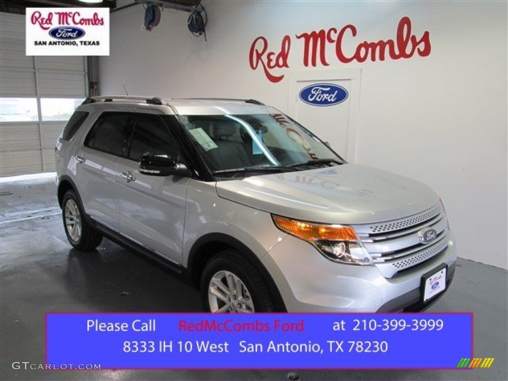 2015 Explorer XLT - Ingot Silver / Medium Light Stone photo #1