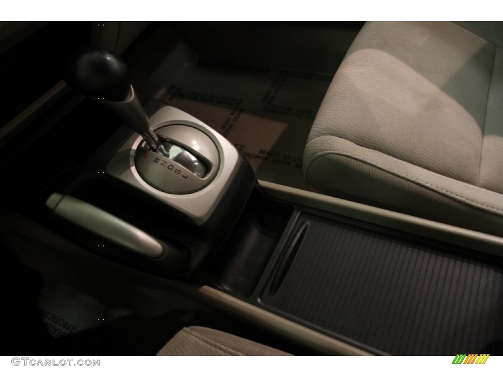 2009 Civic Hybrid Sedan - Crystal Black Pearl / Beige photo #9