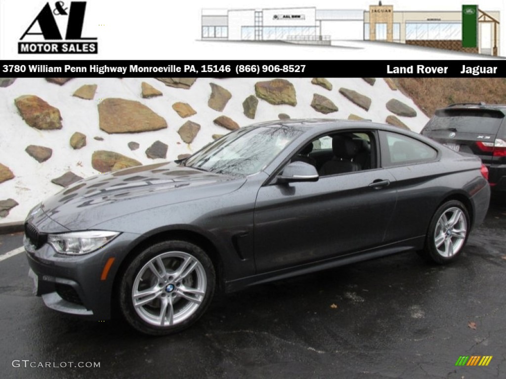 2015 4 Series 435i xDrive Coupe - Mineral Grey Metallic / Black photo #1