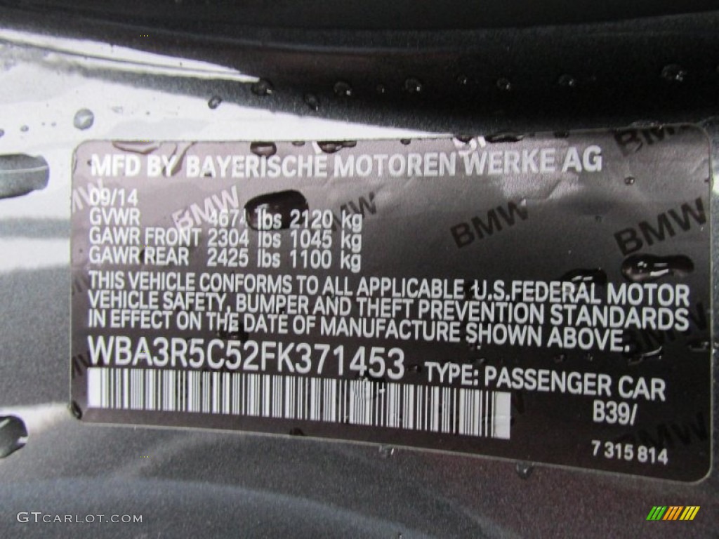 2015 4 Series Color Code B39 for Mineral Grey Metallic Photo #99563988