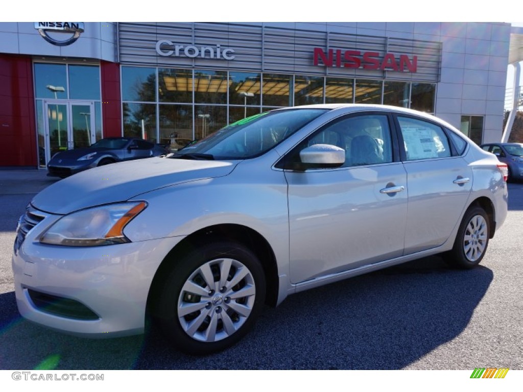 2014 Sentra SV - Brilliant Silver / Charcoal photo #1