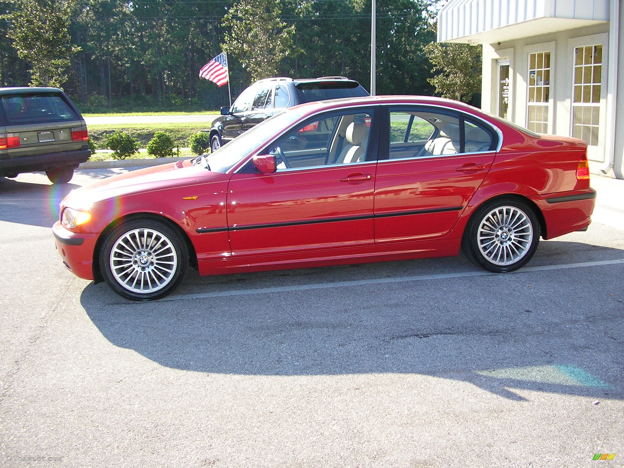 2004 5 Series 530i Sedan - Bright Red / Beige photo #3