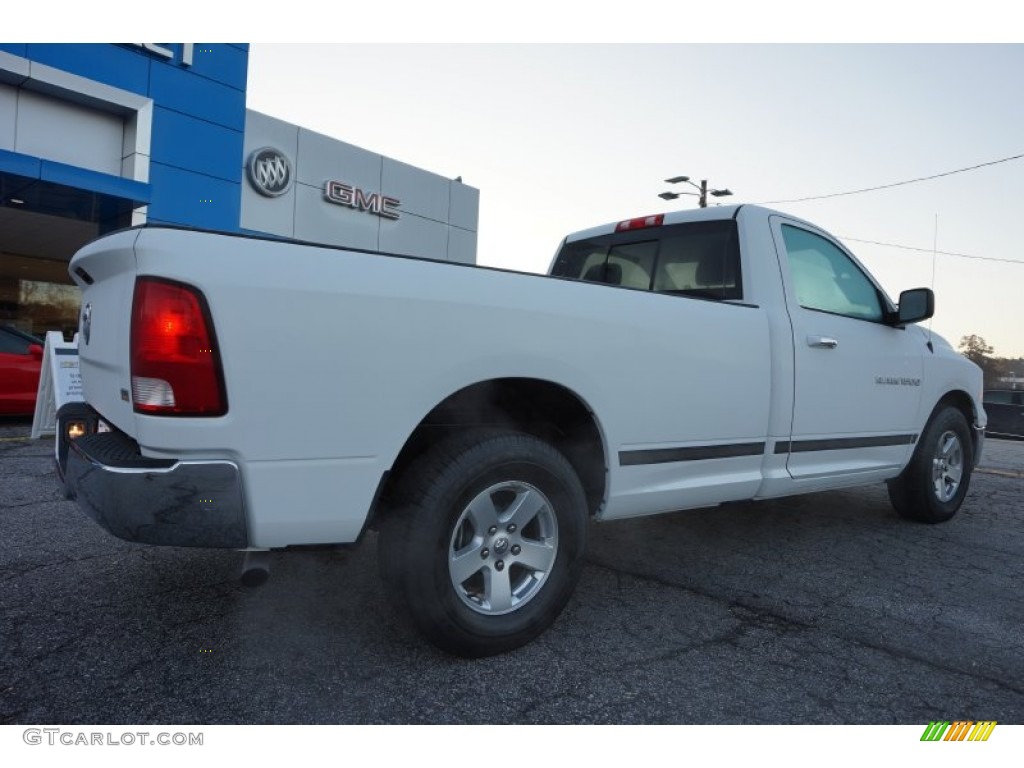 2011 Ram 1500 SLT Regular Cab - Bright White / Dark Slate Gray/Medium Graystone photo #7