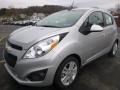 Silver Ice 2015 Chevrolet Spark LS Exterior