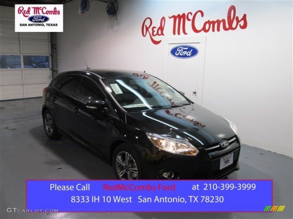 2014 Focus SE Hatchback - Tuxedo Black / Charcoal Black photo #1