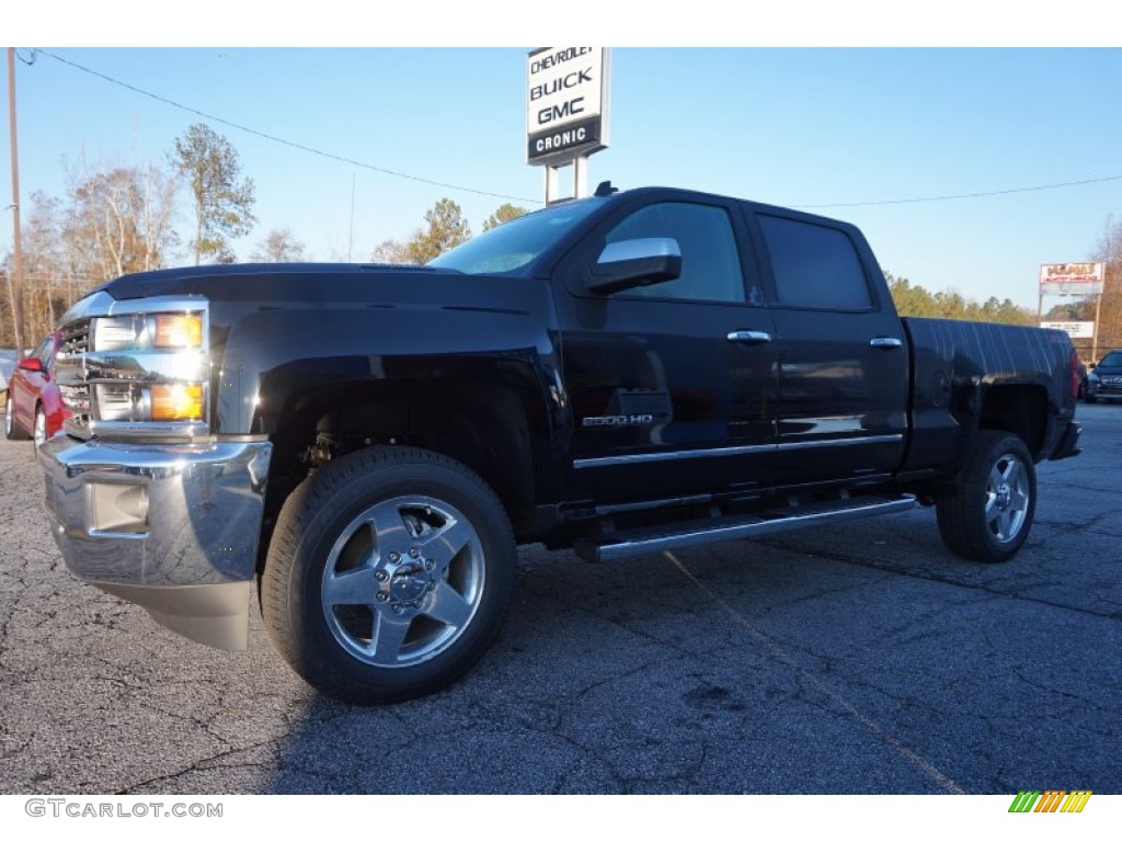 2015 Silverado 2500HD LTZ Crew Cab - Black / Cocoa/Dune photo #3