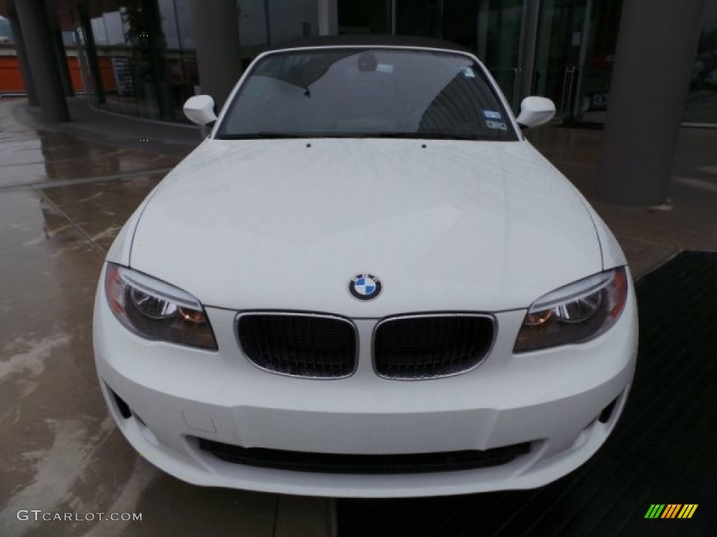 2013 1 Series 128i Convertible - Alpine White / Black photo #2