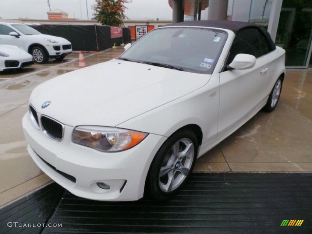 2013 1 Series 128i Convertible - Alpine White / Black photo #3