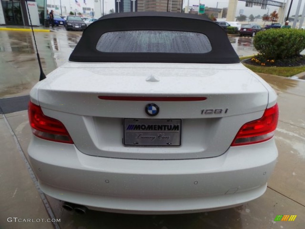 2013 1 Series 128i Convertible - Alpine White / Black photo #6