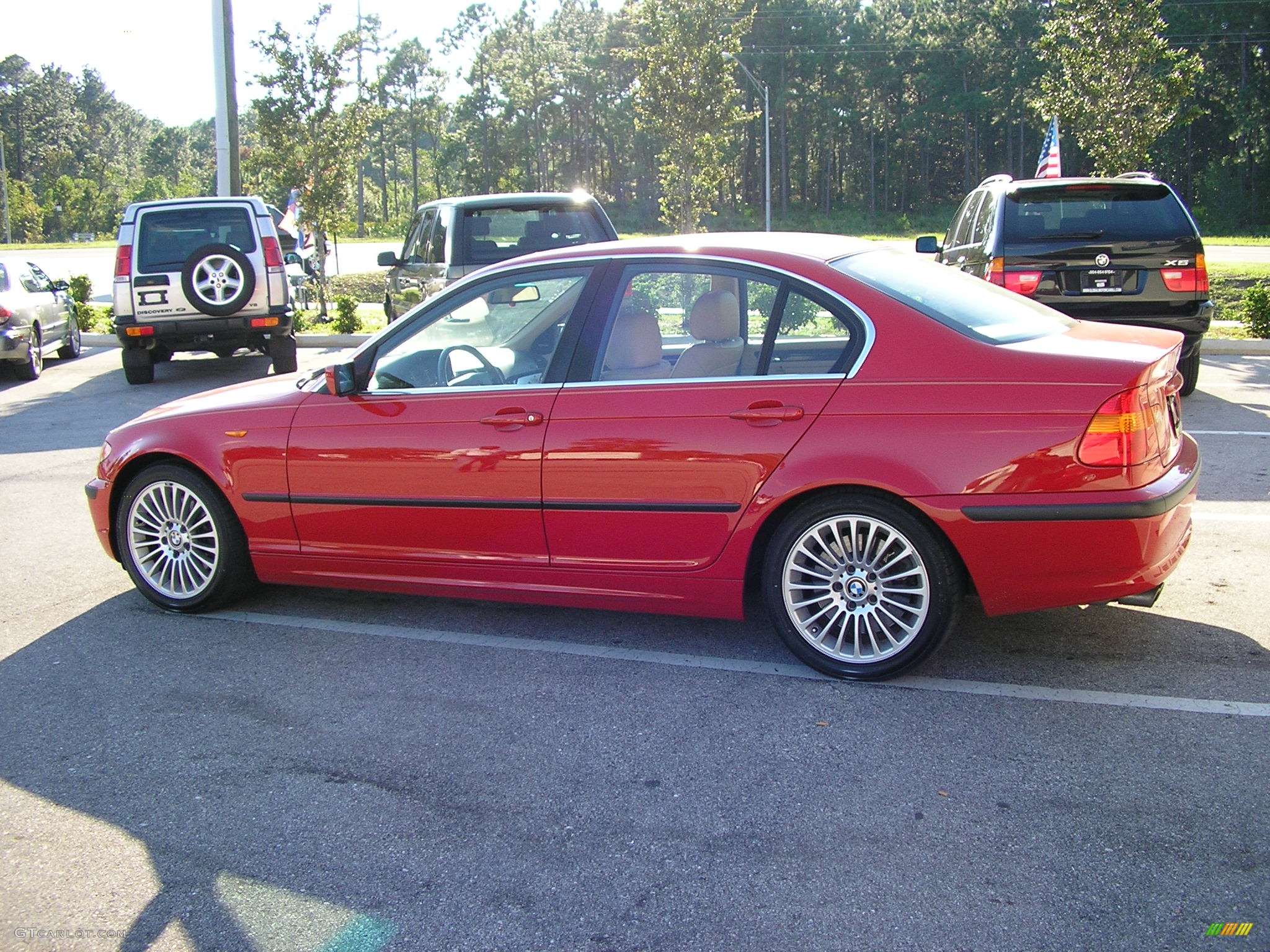 2004 5 Series 530i Sedan - Bright Red / Beige photo #4
