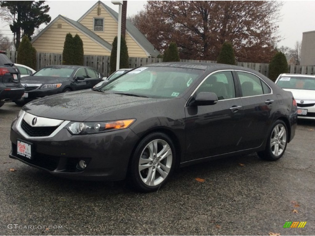 2010 TSX V6 Sedan - Grigio Metallic / Taupe photo #7