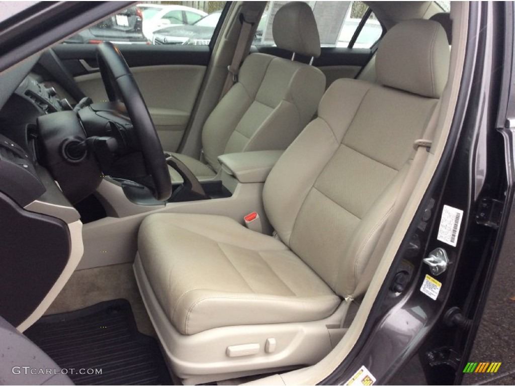 2010 TSX V6 Sedan - Grigio Metallic / Taupe photo #13