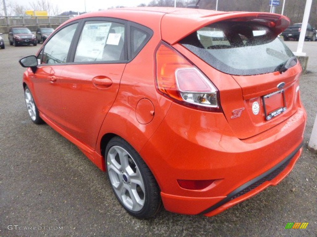 2015 Fiesta ST Hatchback - Molten Orange / Charcoal Black photo #6