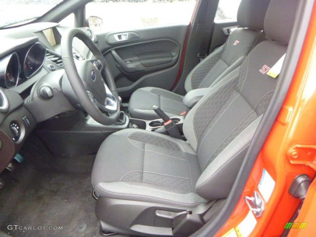 2015 Fiesta ST Hatchback - Molten Orange / Charcoal Black photo #16