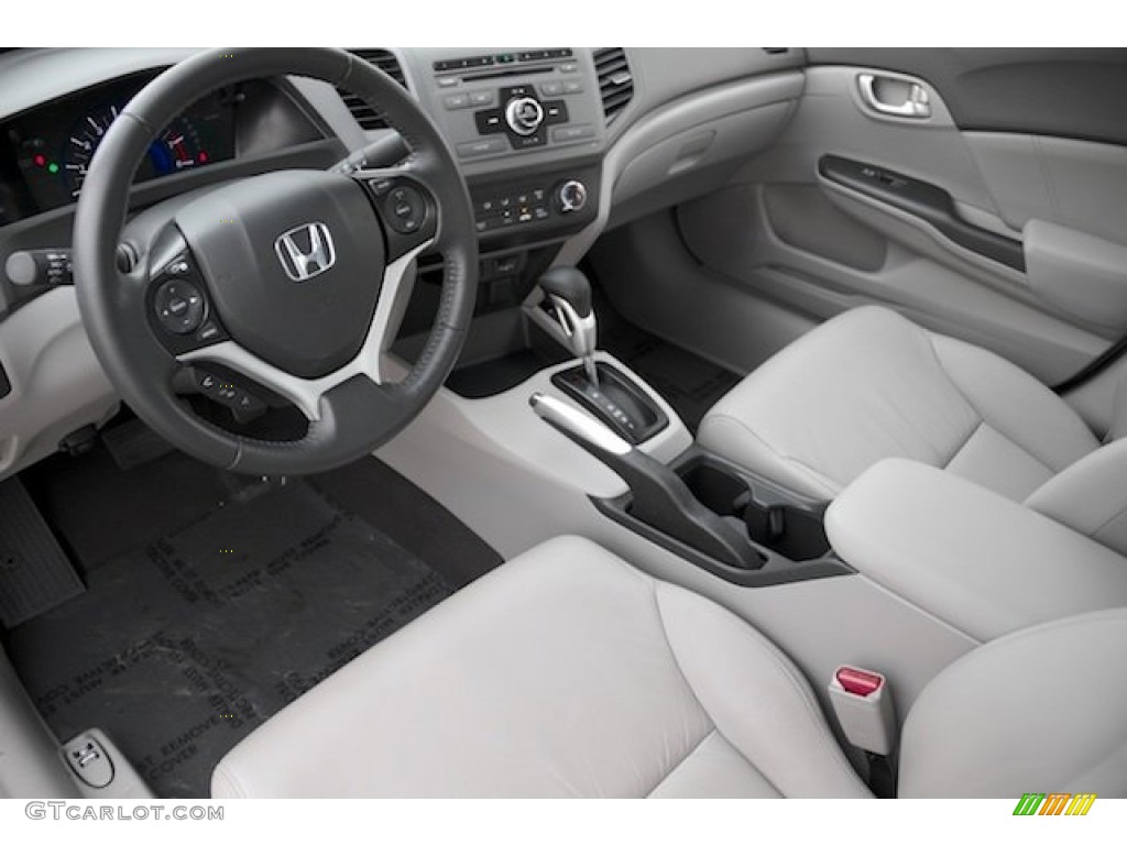Stone Interior 2012 Honda Civic EX-L Sedan Photo #99572152