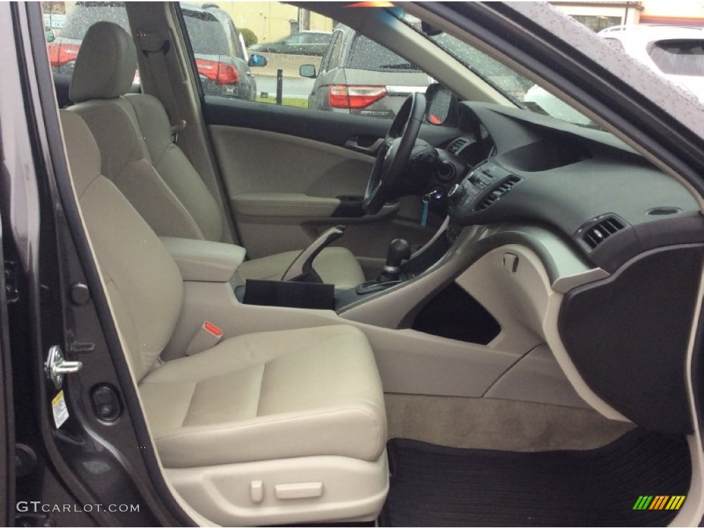 2010 TSX V6 Sedan - Grigio Metallic / Taupe photo #28