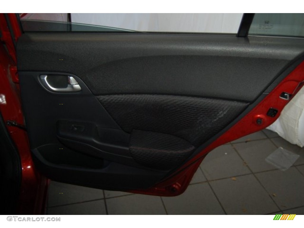 2012 Civic Si Sedan - Sunburst Orange Pearl / Black photo #29