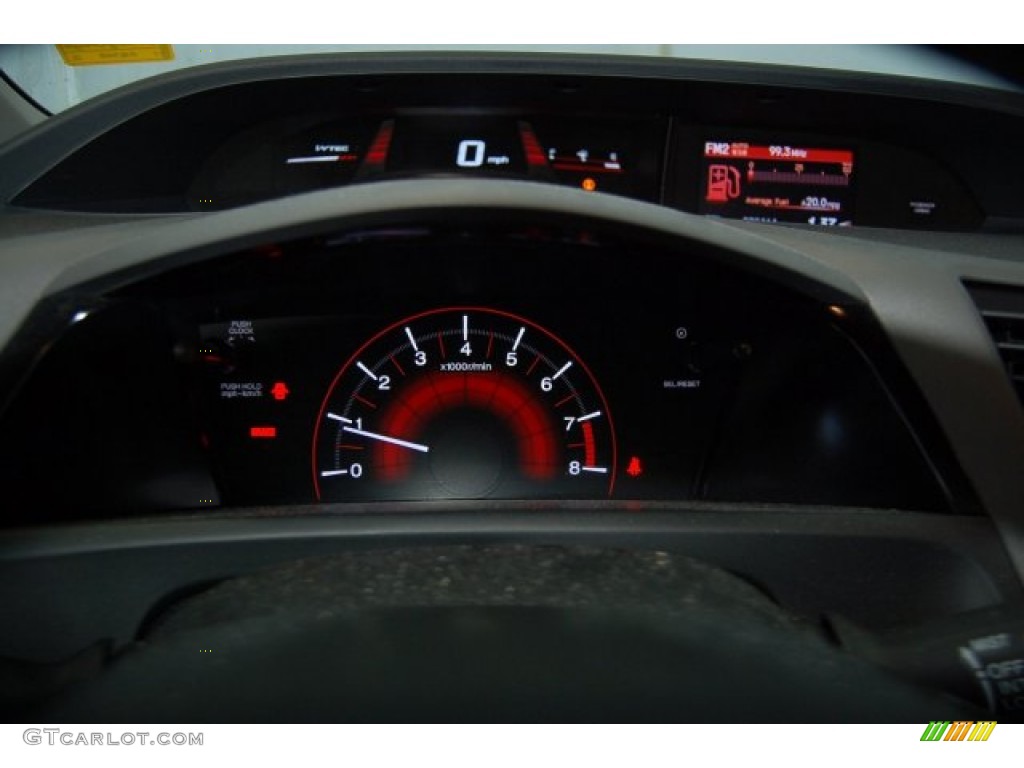2012 Civic Si Sedan - Sunburst Orange Pearl / Black photo #35