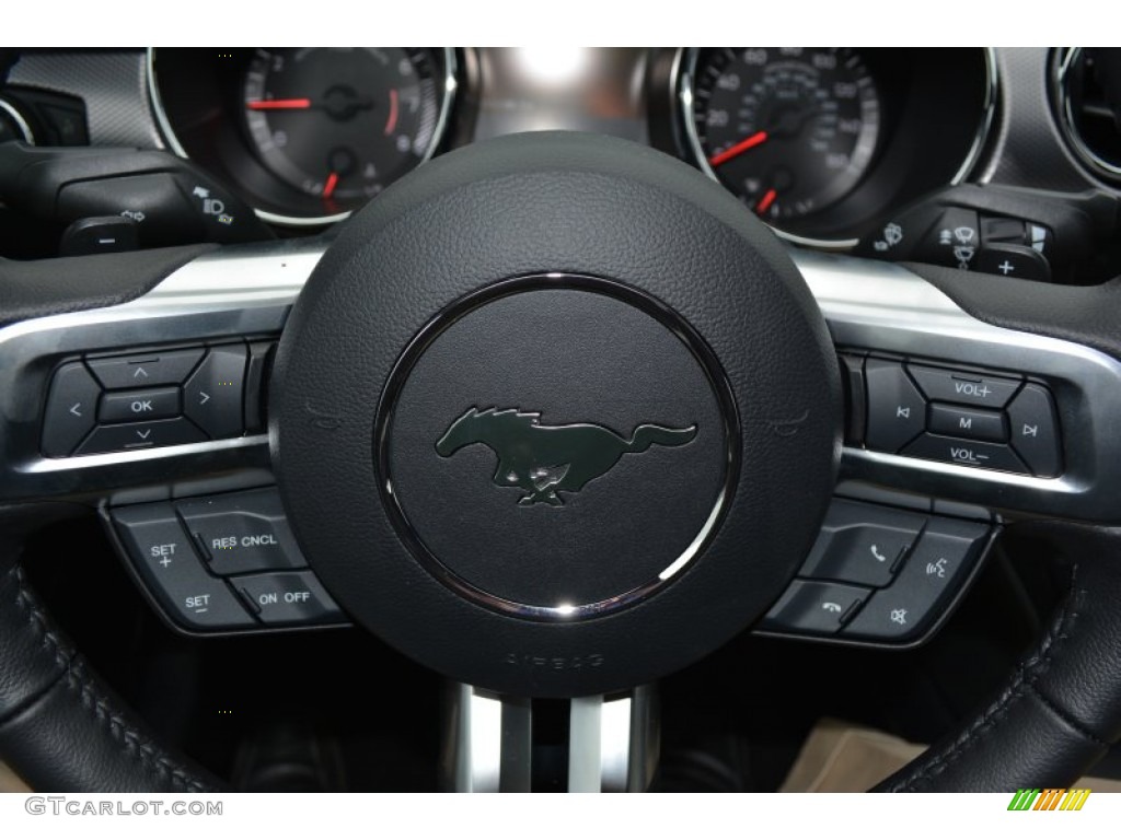 2015 Mustang EcoBoost Coupe - Magnetic Metallic / Ebony photo #16