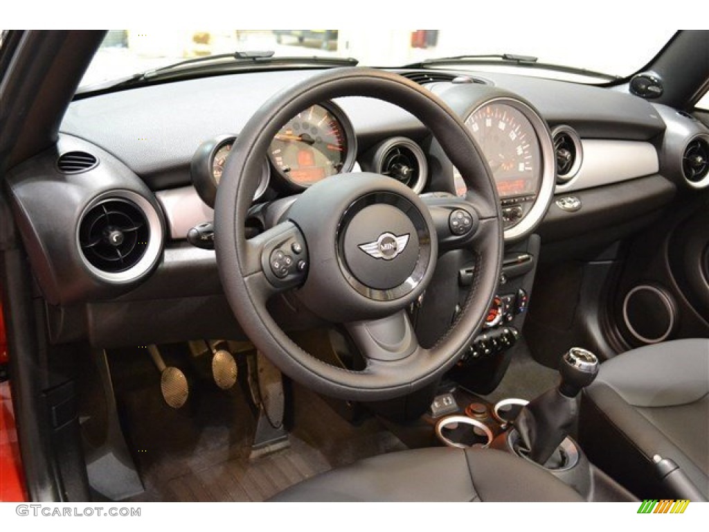 2015 Mini Convertible Cooper Carbon Black Dashboard Photo #99576536