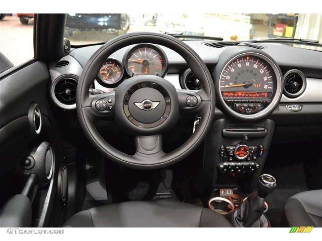 2015 Mini Convertible Cooper Carbon Black Dashboard Photo #99576574